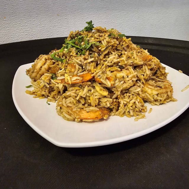 Shrimp Biryani.