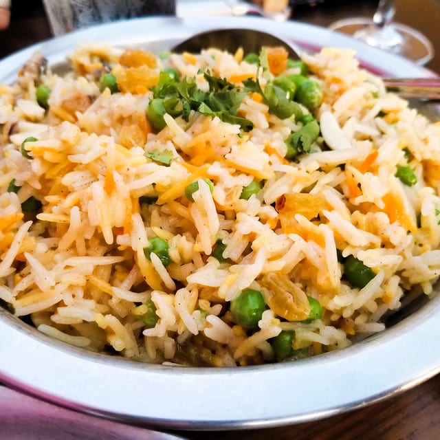 Mushroom Pea Pulao.