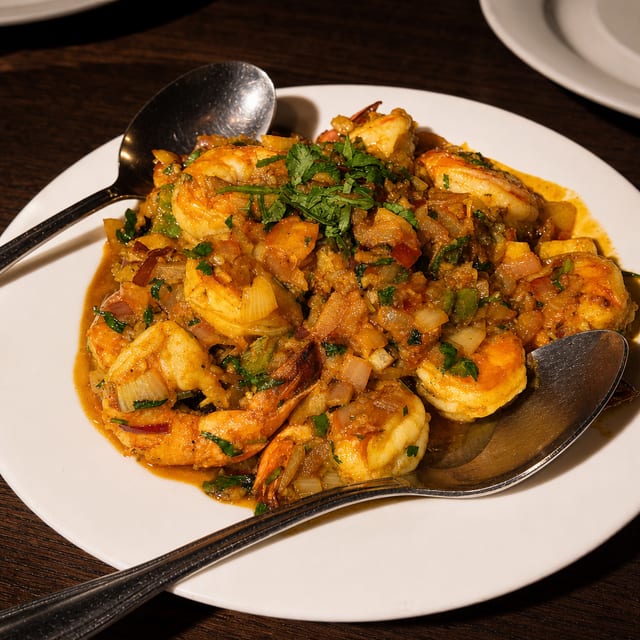 Spicy Garlic Shrimp.